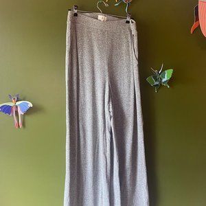 Lou & Grey Wide Leg Super Soft Gray Stretch Pants w Pockets